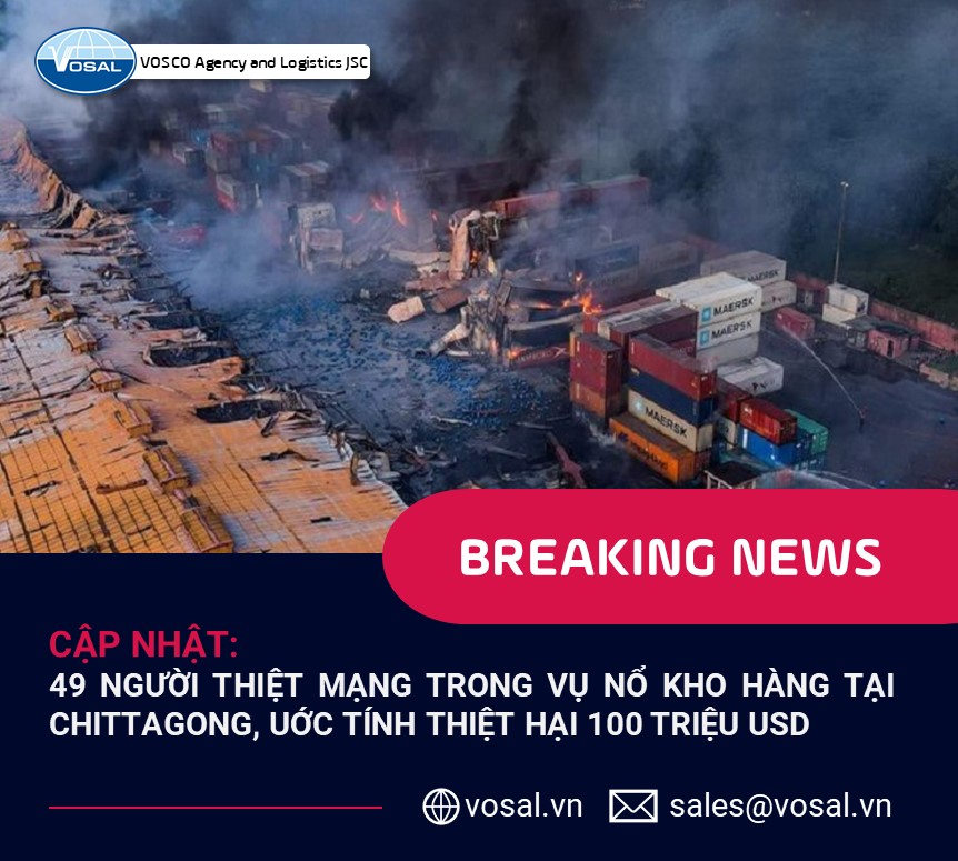 CẬP NHẬT: 49 NGƯỜI THIỆT MẠNG TRONG VỤ NỔ KHO HÀNG CHITTAGONG, ƯỚC TÍNH THIỆT HẠI 100 TRIỆU USD, ĐÁM CHÁY ĐƯỢC KIỂM SOÁT SAU 25 GIỜ.